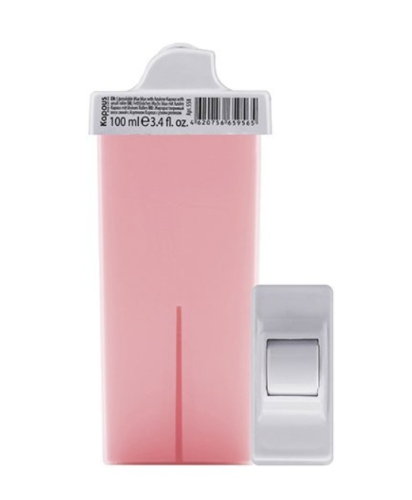 Воск жирорастворимый розовый с Диоксидом Титаниума в картридже с узким роликом / Kapous, 100 мл