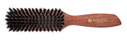 Щетка деревянная натуральная щетина 9-рядная узкая / Hairway Light Wood