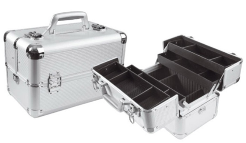 Чемодан для визажиста металлический / Hairway 