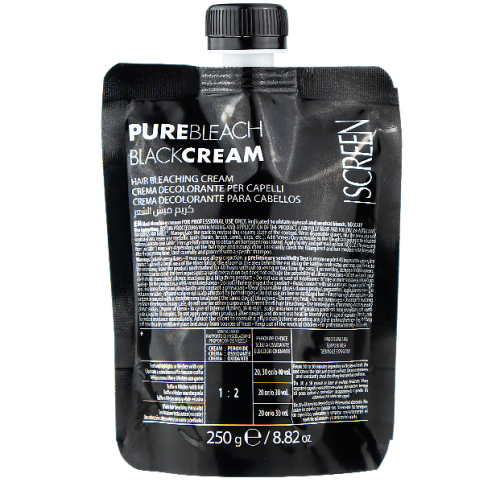 Крем чёрный обесцвечивающий для волос / Pure Bleach Black Cream, 250 мл
