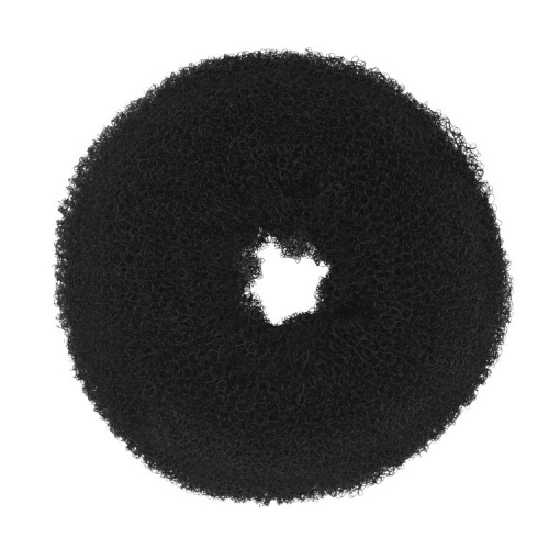 Валик для причесок "сетка" искусственные волосы, черный / MelonPro, 6 см 