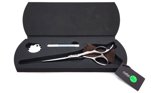 Ножницы парикмахерские / Melon Pro Silver Edition прямые 5,5" SE-05