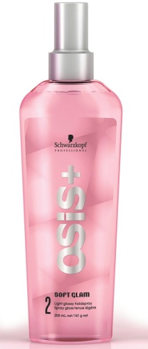 Лак лёгкой фиксации с эффектом блеска / Schwarzkopf Osis Soft Glam, 200 мл