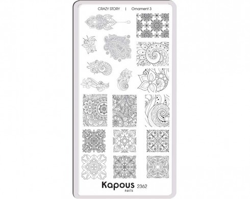 Пластина для стемпинга Crazy story Ornament 3 / Kapous