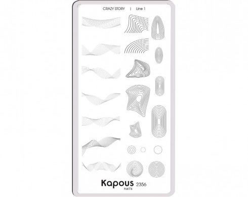 Пластина для стемпинга Crazy story Line 1 / Kapous