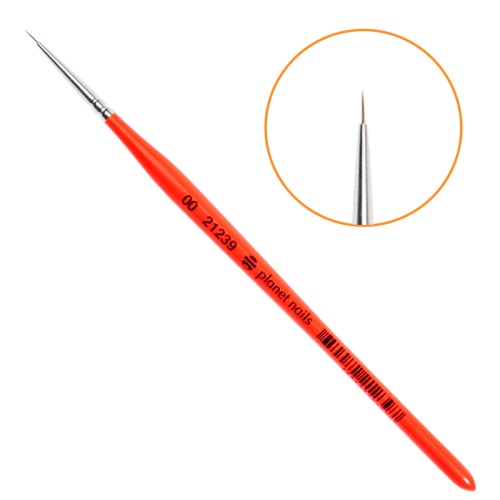 Кисть круглая натуральная для дизайна №00 / Planet Nails