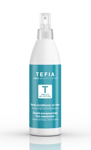 Спрей-кондиционер без смывания с экстрактами мирры, имбиря и граната / Tefia, 250 мл