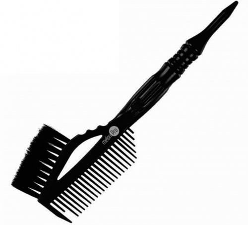 Кисть для окрашивания волос с расчёской, черная / MelonPro, 23.4*7.5 см