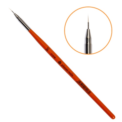 Кисть для дизайна лайнер, синтетика №3/0 / Planet Nails 