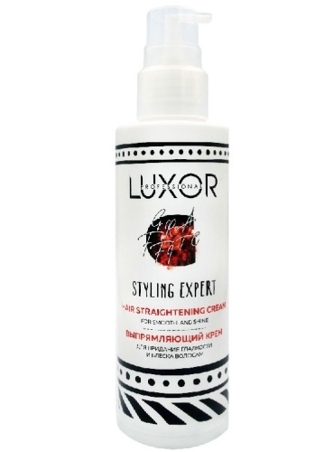 Крем выпрямляющий для придания блеска и гладкости волосам / Luxor Professional, 200 мл