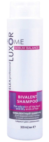 Шампунь бивалентный для жирной кожи головы и сухих кончиков волос / Luxor Professional, 300 мл 