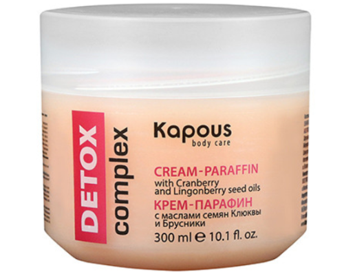 Крем-парафин "DETOX complex" с маслами семян Клюквы и Брусники / Kapous, 300 мл