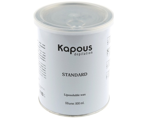 Воск жирорастворимый синий с Азуленом в банке / Kapous Depilation, 800 мл 