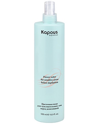 Цветочная вода для чувствительных зон перед депиляцией / Kapous, 500 мл