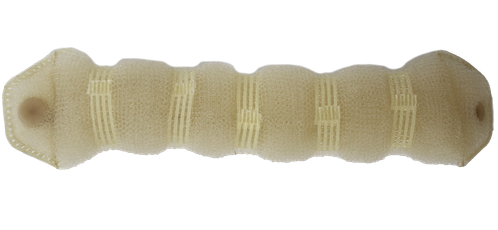 Валик для волос с кнопкой сетка блонд / Melon Pro, 18 см