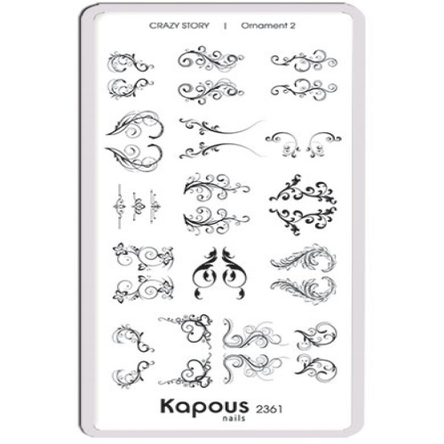 Пластина для стемпинга Crazy story Ornament 2 / Kapous