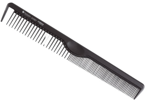 Расческа карбоновая комбинированная / Hairway Carbon Advanced, 210 мм