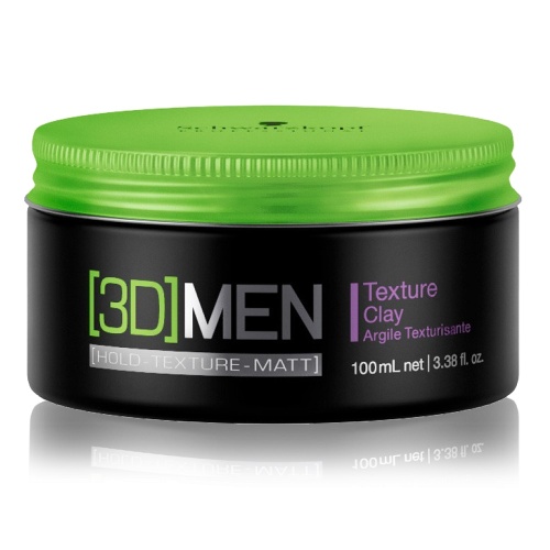 Глина текстурирующая / Schwarzkopf Professional [3D]Men Texture Clay, 100 мл