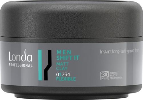 Глина матовая нормальной фиксации для волос, для мужчин / Londa Shift, 75мл