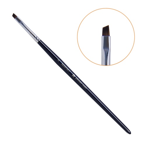 Кисть для китайской росписи скошенная мягкая №3 / Planet Nails