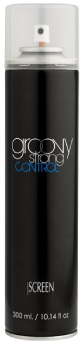 Лак сильной фиксации аэрозольный для волос / Screen Control Groovy Strong, 300 мл