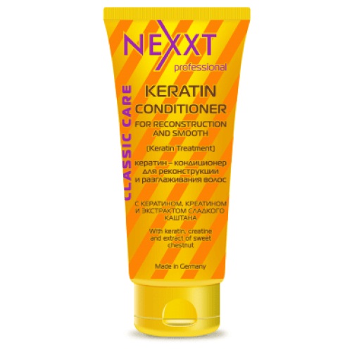 Кондиционер кератин для реконструкции и разглаживания волос / NEXXT, 250 мл