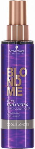Бондинг-Спрей-Кондиционер BlondMe для поддержания холодных оттенков / Schwarzkopf, 150 мл