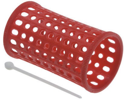 Бигуди пластиковые красные 40 мм 10шт/уп / SIBEL