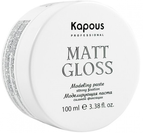Паста моделирующая для волос сильной фиксации / Kapous Professional Matt Gloss, 100 мл 