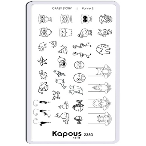Пластина для стемпинга Crazy story Funny 2 / Kapous