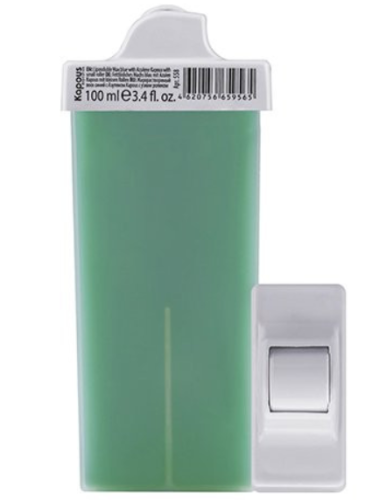 Воск жирорастворимый зеленый с Хлорофиллом в картридже с узким роликом / Kapous, 100 мл 