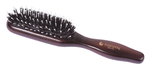 Щетка массажная деревянная 5 рядов / Hairway Lady