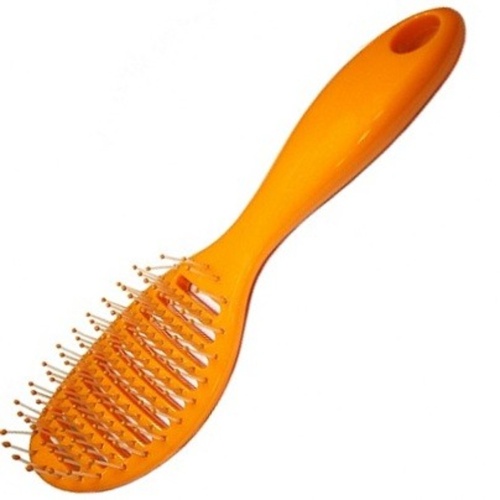 Щетка для волос цветная ладошка продувная / MelonPro