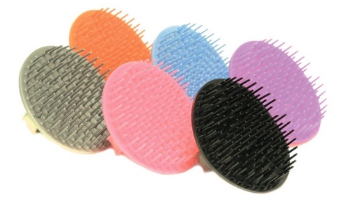 Щетка пластиковая для мытья и массажа головы / Hairway 