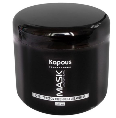 Маска питательная восстанавливающая для волос с экстрактом пшеницы и бамбука / Kapous, 500 мл 