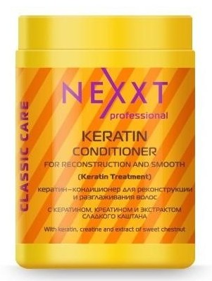 Кондиционер кератин для реконструкции и разглаживания волос / NEXXT, 1000 мл