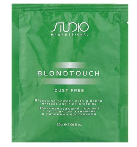 Порошок обесцвечивающий для волос с экстрактом женьшеня и рисовыми протеинами / Kapous, 30 г 