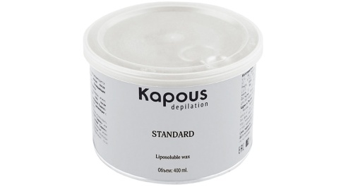 Воск жирорастворимый желтый Натуральный в банке / Kapous Depilation, 400 мл 
