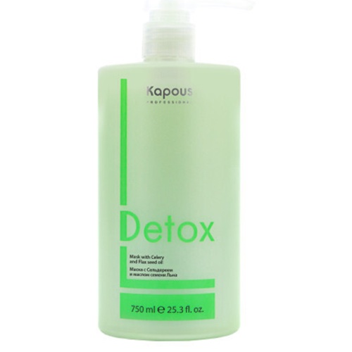 Бальзам для волос с сельдереем и маслом семени льна / Detox Kapous Professional, 750 мл