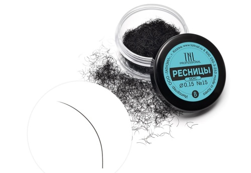 Ресницы в банке №15 0,15 (люкс) С-изгиб / TNL Professional