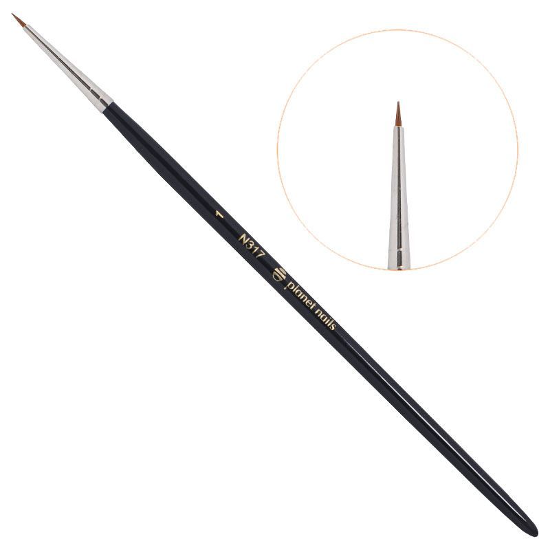 Кисть Planet Nails круглая  для дизайна № 1 (317.1)