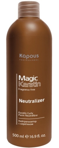 Нейтрализатор для долговременной завивки волос с кератином / Kapous Profession Magic Keratin, 500 мл
