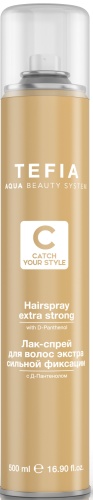 Лак для придания объема, без газа с Д-пантенолом / Tefia Catch Your Style, 500 мл