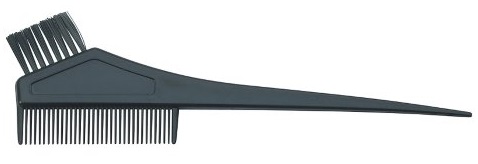 Кисть для окраски волос узкая с расческой / MelonPro 