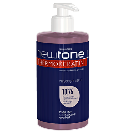 Тонирующая маска для волос 10/76 Светлый блондин коричнево-фиолетовый / ESTEL NEWTONE, 435 мл