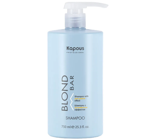 Шампунь с антижелтым эффектом / Kapous Professional "Blond Bar", 750 мл 