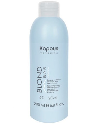 Оксид с экстрактом жемчуга серии “Blond Bar” 6% / Kapous, 200 мл