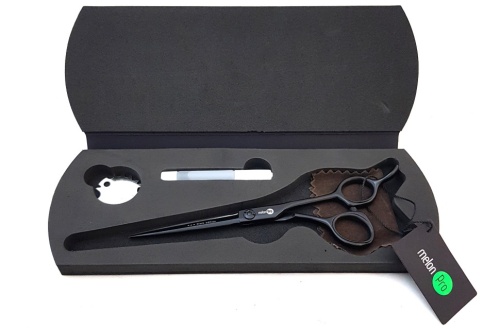 Ножницы парикмахерские / Melon Pro Black Edition прямые 6,0" BE-03