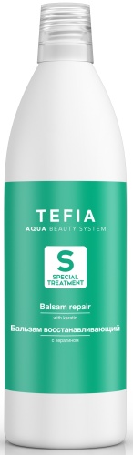 Бальзам восстанавливающий с кератином / TEFIA, 1000 мл