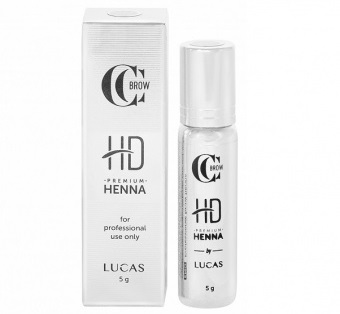 Хна для бровей орех Premium Henna HD, CC Brow / LUCAS’ COSMETICS, 5 г
